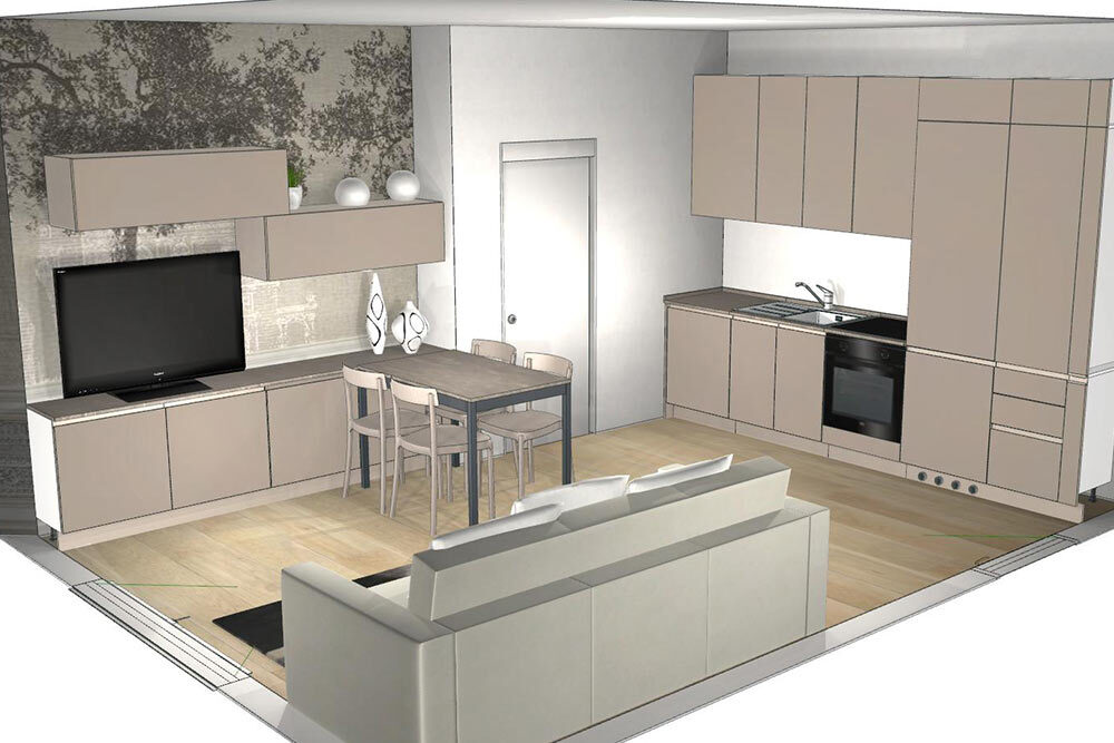 arredo appartamento viale certosa milano lineaotto