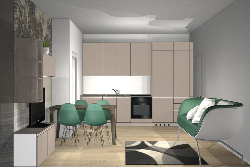 arredo appartamento viale certosa milano lineaotto