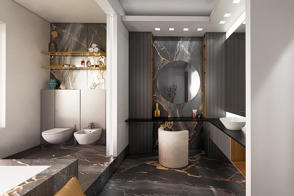 progetto arredo villa arese lineaotto